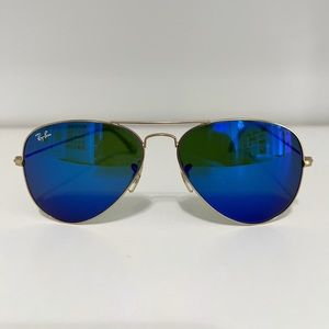 Ray-ban Aviators Blue Mirror 58mm